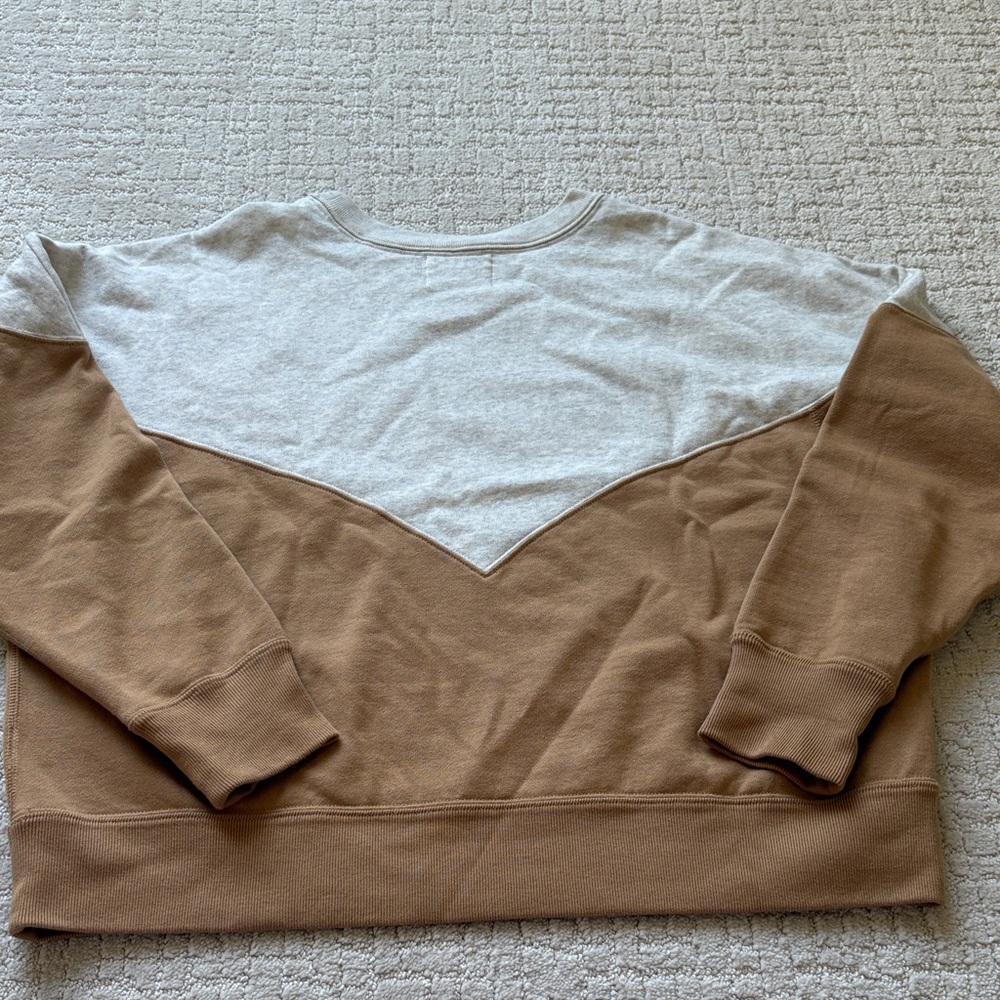 Isabel Marant Two-Tone Logo Pullover in Beige and Ivory - Picture 5 of 5